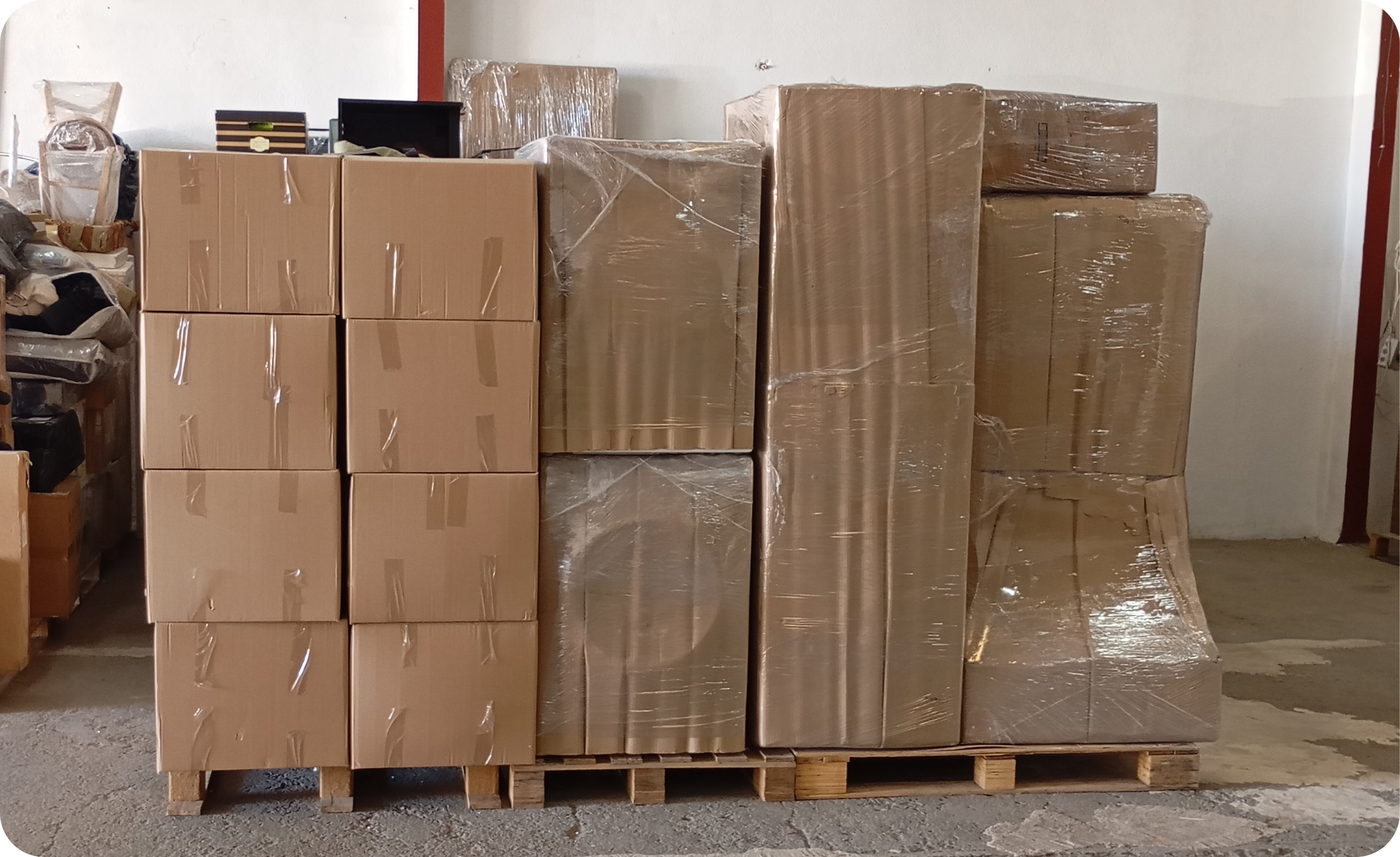 Situações para transporte em grupagem